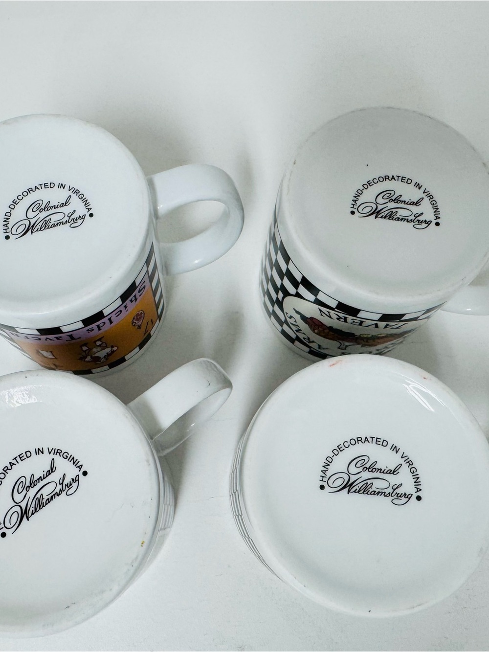 Colonial Williamsburg Hand-decorated Tavern Mugs - Picture 2 of 6